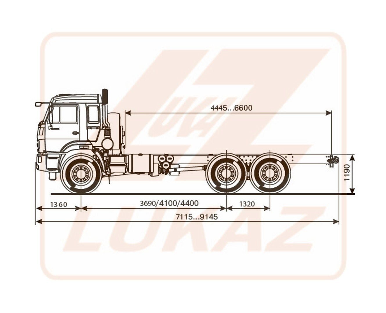 КАМАЗ 43118 шасси 6х6